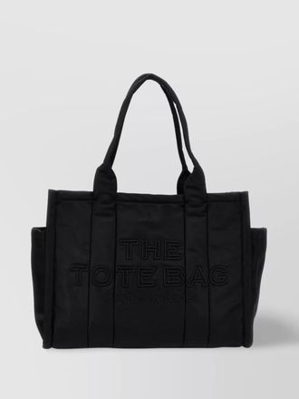 Marc Jacobs oversized nylon tote with side pockets and top handles