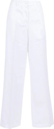 Aspesi Pantaloni Lunghi - Dames - Wijde Broeken - Wit - M - Broeken
