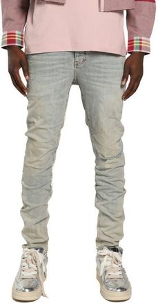 Purple Granita Rip & Repair Skinny Jeans in Light Indigo at Nordstrom, Size 31