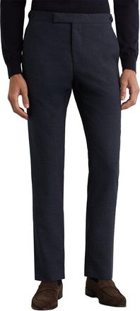 Reiss Fiber Textured Formal Wool Trouser