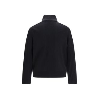Moose Knuckles Hybrid Puffer with Knit Inserts Jacket - Black