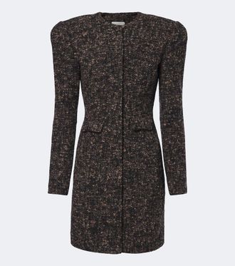 Magda Butrym Boucl&eacute; wool-blend blazer dress