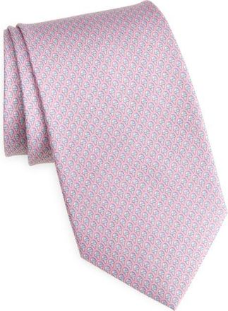 Ferragamo Ice Cream Cone Print Silk Tie in Rosa at Nordstrom