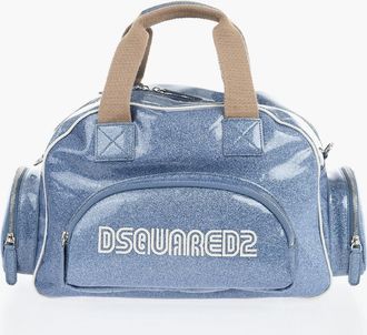 Dsquared2 Glittered Travel Bag with Embossed Front Logo Dsquared2