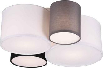 Trio Leuchten Plafón Hotel 4xE27 Cilindros Multicolor L50cm Trio Lighting