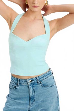 Bardot Deserae Halter Top In Mint