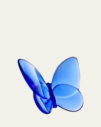 Baccarat 2.5 Lucky Crystal Blue Butterfly
