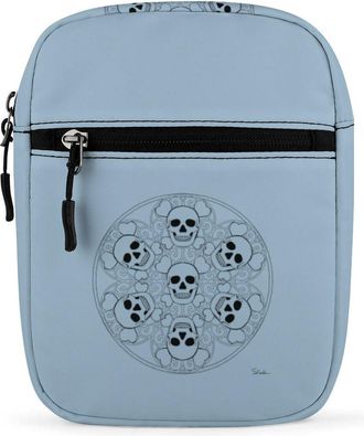 Generic Skull Disc Crossbody Bag Adjustable Satchel Cute Shoulder Bag Lightweight Sling Bags