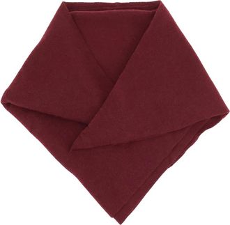Faliero Sarti Driehoekige Sjaal - Dames - Accessoires - Rood - Maat: ONE Size Kasjmier