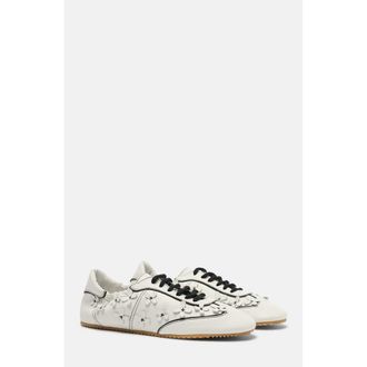 Scarosso Spring-Inspired Silhouette Sneakers in White - Calf at Nordstrom, Size 35