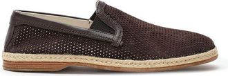 Dolce & Gabbana Brown Suede Leather Mens Espadrilles