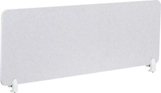 Beliani Desk Screen 160 x 50 cm Off-White SPLIT