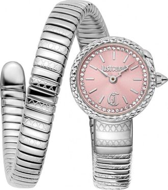Just Cavalli Womens JC1L351M0015 Ladies Signature Snake Sirena Watch - Silver
