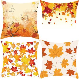 OEM &iexcl;liquidaci&oacute;n Total Juego De 4 Fundas De Almohada Para Acci&oacute;n De Gracias, Fundas De Almohada Decorativas Navide&ntilde;as, Juego De Fundas De Almohada Para Cr
