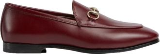 Gucci Maroon Jordaan Loafers