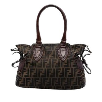 Fendi Pre-owned Handbags, female, Brown, Size: ONE SIZE Pre-owned Etniko Bag