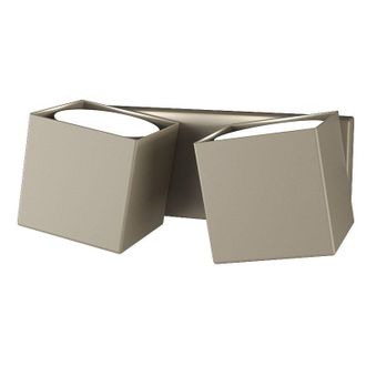 Top-Light Applique Moderna Rotation Metallo Sabbia 2 Luci Gx53