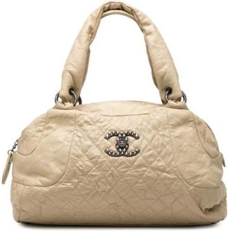 Chanel Borsa a spalla trapuntata vintage Pre-owned - - Pre-owned - Donna - Beige - ONE SIZE