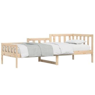 Berkfield Home Beautiful Day Bed 80x200 cm Solid Wood Pine in Light Brown