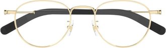 Montblanc Gold MB0423O Fabric-Blend Phantos Sunglasses