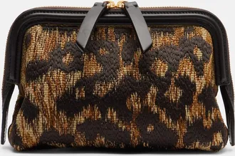 Etro Borsa a tracolla Doc con pelle effetto rafia