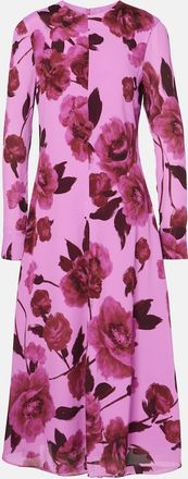 Erdem Floral crepe midi dress