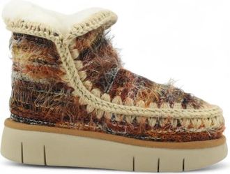 Mou Eskimo 18 Bounce Wool - Dames - Winterlaarzen - Bruin - 38 EU - Leer - Schoenen