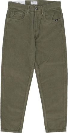 Amish Fluwelen Broek Olive Branch - Heren - Straight fit broeken - Groen - W33 - Katoen - Broeken