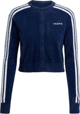 adidas (WMNS) adidas Fluffy Knitted Cardigan Asia Sizing Night Indigo JW3644