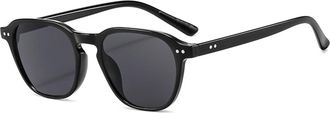 Generic Mens Outdoor Driving Sunglasses Womens Commuting Sports Decorative Sun Glasses(Black)