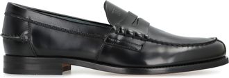 Tod's Mens Loafers Patent Leather Black