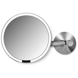 Simplehuman St3016 Espejo Para Maquillaje Ventosa Alrededor Acero Pulido