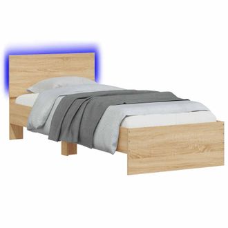 vidaXL Estructura De Cama Roble Sonoma 80 X 200 Cm Vidaxl