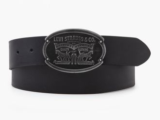 Levi's Billy Plaque Belt - Mens - 70 - Black