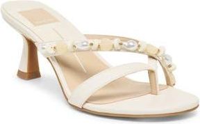 Dolce Vita Daisy Embellished Slide Sandal in Ivory Stella at Nordstrom Rack, Size 9.5