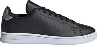 adidas Mens Advantage Lace Up Low Top Sneakers in Black/Grey Thre - Size UK 6.5