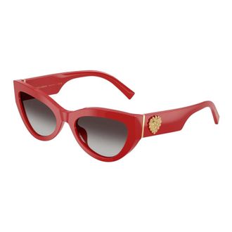 Dolce & Gabbana Sunglasses, female, Red, Size: 55 MM Cat-eye Sunglasses
