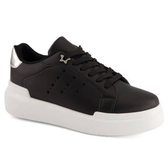 Andrea Womens Urban Platform Sneakers In Black