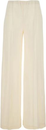 Jucca Wijde broek - Dames - Wijde Broeken - Beige - S - Broeken