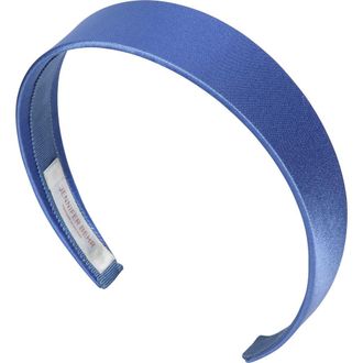 Jennifer Behr Lydia Satin Headband in French Blue at Nordstrom