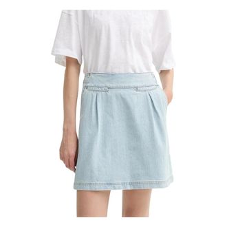 Munthe Dames, Rokken, Blauw, Maat: XL Katoen