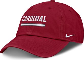 Nike Stanford Primetime Campus Club Nike Mens College Adjustable Hat in Red | NC0169WSDN-2GH