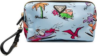 Prada Pre-owned Prada Tessuto Stampato Surf Cosmetic Pouch BEEPPB5Q0B2BN97L