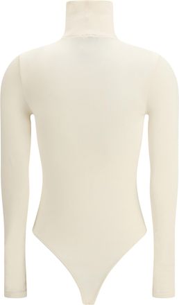 Wolford Womens Colorado Bodysuit Buttercream Cotton; Polyamide; Elastane Top