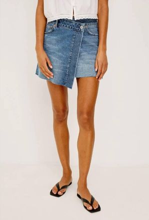 Rails Womens Huntington Denim Skirt In Windsurf