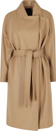 Fay Rope Belted Robe Virgin Wool-Blend Coat