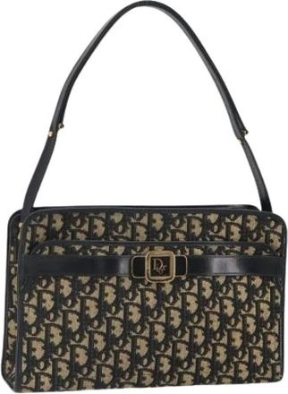 Dior Pre-owned Shoulder Bags, female, Blue, Size: ONE SIZE Pre-owned Trotter Shoulder Bag