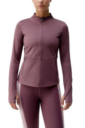 Born Living Yoga Ivet Performance semi-fitted with Pockets Sport Jacket in Deep Rose at Nordstrom, Size X-Large Eu