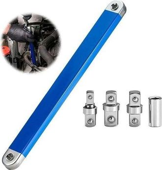 OEM Llave De Extensi&oacute;n Acodada, Multiusos, Extensi&oacute;n De Desplazamiento Cero, Llave De Carraca De Doble Anillo, Llave De Extensi&oacute;n Para Espacios Reducidos,