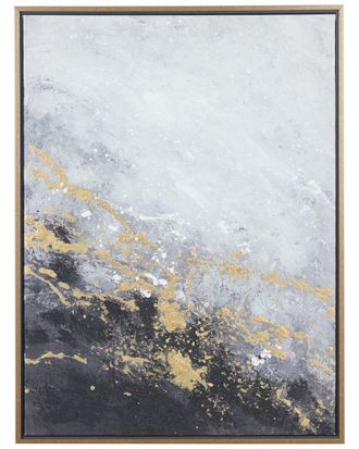 CosmoLiving by Cosmopolitan Cosmoliving By Cosmopolitan Canvas Contemporary Abstract Framed Wall Art
